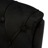 Poltrona Nero oro con Cuscino Braccioli 88x83x91h cm, Colore Struttura oro - Turtuk