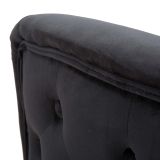 Poltrona Nero oro Rivestimento in Velluto Braccioli 76x74x71h cm, Materiale Struttura in Metallo - StIves