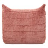 Poltrona Rosa Rivestimento in Tessuto Bouclè Materiale Struttura in Tessuto 27x27x108h cm, Altezza Seduta 45 cm - Battam