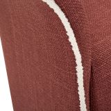 Poltrona Rosso Bianco Base Girevole Braccioli 84x66x80h cm, Materiale Struttura in Metallo - Toamas