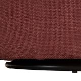 Poltrona Rosso Bianco Base Girevole Braccioli 84x66x80h cm, Materiale Struttura in Metallo - Toamas