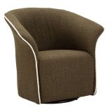 Poltrona Verde Bianco Base Girevole Braccioli 84x66x80h cm, Materiale Struttura in Metallo - Toamas