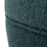 Poltrona Verde Ottanio Nero Base Girevole Braccioli 70x72x75h cm, Materiale Struttura in Legno Nobilitato - Morond
