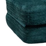 Poltrona Verde Petrolio Trasformabile in Letto, Rivestimento in Tessuto Bouclè Reclinabile 31x31x97h cm, Materiale Struttura in Tessuto - Abyane