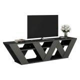 Porta TV antracite 158x30x40h cm in legno - Arcobaleno