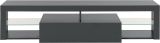 Porta TV antracite 160x40x35h cm in legno - Ivy