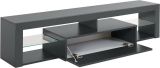 Porta TV antracite 160x40x35h cm in legno - Ivy