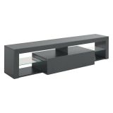 Porta TV antracite 160x40x35h cm in legno - Ivy