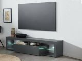 Porta TV antracite 160x40x35h cm in legno - Ivy