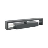 Porta TV antracite 200x40x35h cm in legno - Meti
