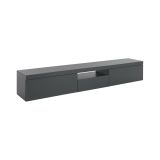Porta TV antracite 220x40x35h cm 3 ante - Annett