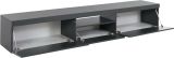 Porta TV antracite 220x40x35h cm 3 ante - Annett