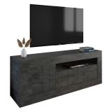 Porta TV ardesia 138x42x56h cm 3 ante - Iole