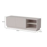 Porta TV beige 150x40x48h cm 2 ante - Finita