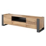 Porta TV beige 150x42x60h cm 3 ante - Frassino