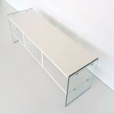 Porta TV bianco 120x35x45h cm in legno - Winifred