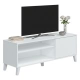 Porta TV bianco 135x40x50h cm in legno - Viring