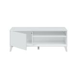 Porta TV bianco 135x40x50h cm in legno - Viring
