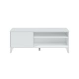 Porta TV bianco 135x40x50h cm in legno - Viring