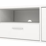 Porta TV bianco 147x39x38h cm 2 ante e 1 cassetto - Charo