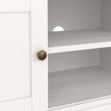 Porta TV bianco 149x41x50h cm 2 ante - Ziba