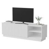 Porta TV bianco 150x40x48h cm 2 ante - Finita
