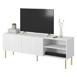 Porta TV bianco 150x42x52h cm 2 ante - Magnano