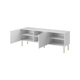 Porta TV bianco 150x42x52h cm 2 ante - Magnano