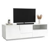Porta TV bianco 150x44x46h cm 2 ante e 1 cassetto - Cecia