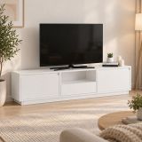 Porta TV bianco 160x29x42h cm 3 ante - Morrigan