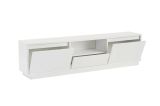 Porta TV bianco 160x29x42h cm 3 ante - Morrigan