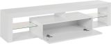 Porta TV bianco 160x40x35h cm in legno - Ivy