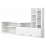 Porta TV bianco 164x25x91h cm 2 ante - Kristal