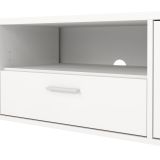 Porta TV bianco 177x39x38h cm 2 ante e 1 cassetto - Giaele
