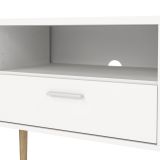 Porta TV bianco 177x39x56h cm 2 ante e 1 cassetto - Anselme
