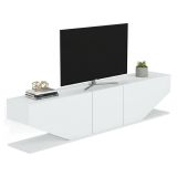 Porta TV bianco 180x30x40h cm 3 ante - Assorata