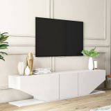 Porta TV bianco 180x30x40h cm 3 ante - Assorata