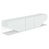 Porta TV bianco 180x30x40h cm 3 ante - Assorata
