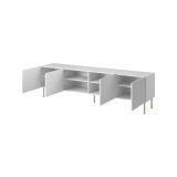 Porta TV bianco 200x42x52h cm 4 ante - Varenna