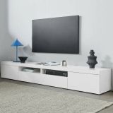 Porta TV bianco 240x40x35h cm 3 ante - Animali