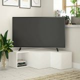 Porta TV bianco 90x92x32h cm in legno - Fiorenza