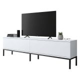 Porta TV bianco e nero 180x30x47h cm modulabile - Espero