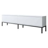 Porta TV bianco e nero 180x30x47h cm modulabile - Espero