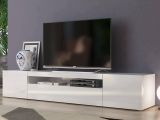 Porta TV bianco lucido 200x40x37h cm 3 ante - Amore