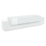 Porta TV bianco lucido 200x45x52h cm 3 ante - Arold