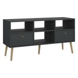 Porta TV grigio 117x39x60h cm in legno - Conte