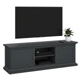 Porta TV grigio 149x41x50h cm 2 ante - Ziba