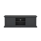 Porta TV grigio 149x41x50h cm 2 ante - Ziba