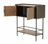 Porta TV grigio e marrone 100x42x110h cm 2 ante - Quilt