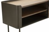 Porta TV grigio e marrone 150x42x58h cm 2 ante - Cannon